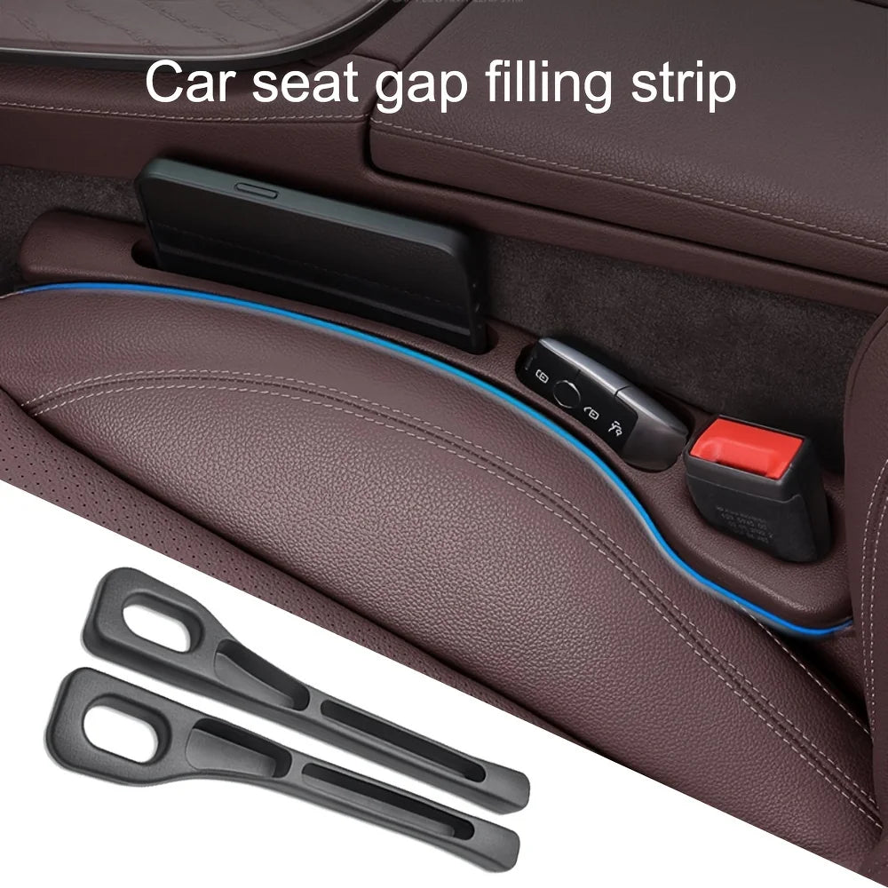 Organizador de Asiento de Coche 2 Piezas – Relleno Antideslizante e Impermeable con Ranuras de Almacenamiento