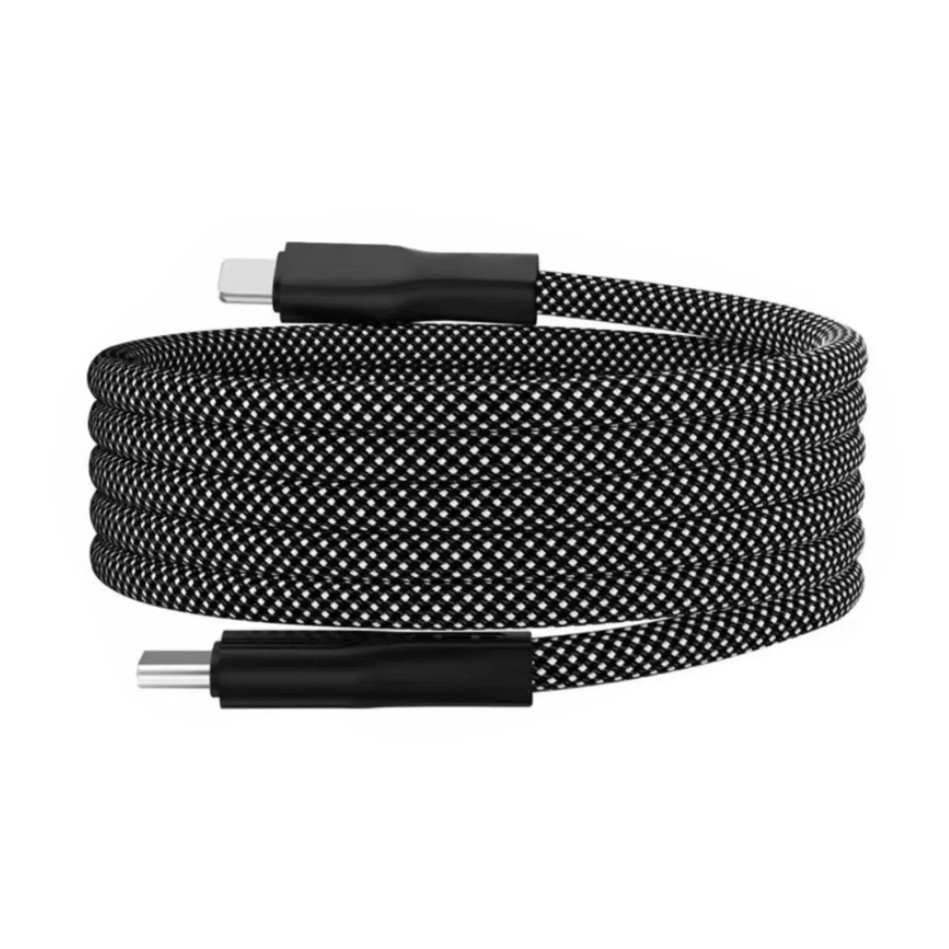 Cable USB-C Magnético 100W de Carga Rápida – Trenzado de Nailon, 1 Metro