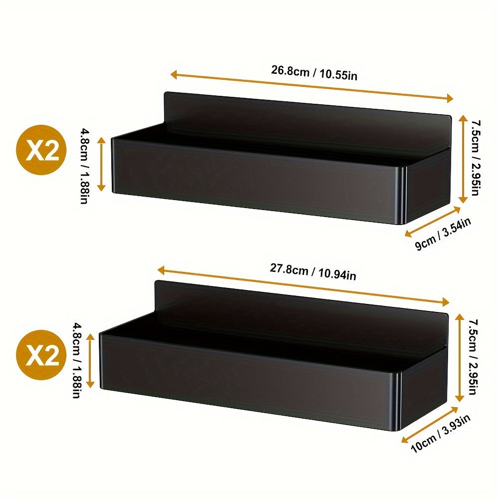 Organizador de Especias Magnético – Alta Capacidad, en Negro y Blanco, Set de 2 o 4, Montaje en Pared o Refrigerador