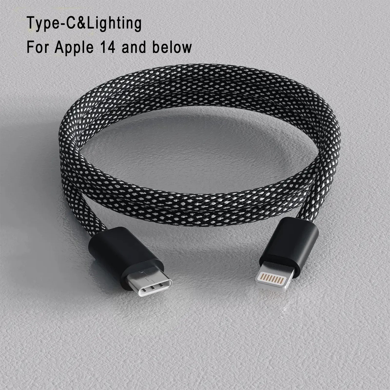 Cable USB-C Magnético 100W de Carga Rápida – Trenzado de Nailon, 1 Metro