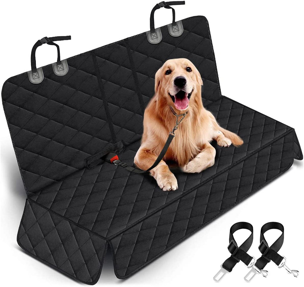Funda Protectora para Asiento de Coche para Perros – Impermeable, Antideslizante y Compatible con la Mayoría de Autos, Camionetas y SUVs (Negro)
