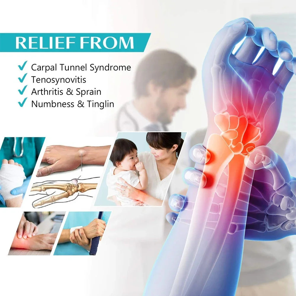 1Pc Professional Wrist Support Splint Arthritis Band Belt Carpal Tunnel Wrist Brace Sprain Prevention Wrist Protector for Fitnes