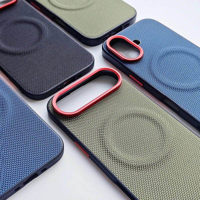 Funda de Cuero Magnética Antigolpes ELVEPU para iPhone 17 / 17 Pro / 17 Pro Max — Carga Inalámbrica, Antideslizante y Antihuellas