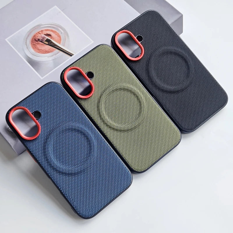 Funda de Cuero Magnética Antigolpes ELVEPU para iPhone 17 / 17 Pro / 17 Pro Max — Carga Inalámbrica, Antideslizante y Antihuellas