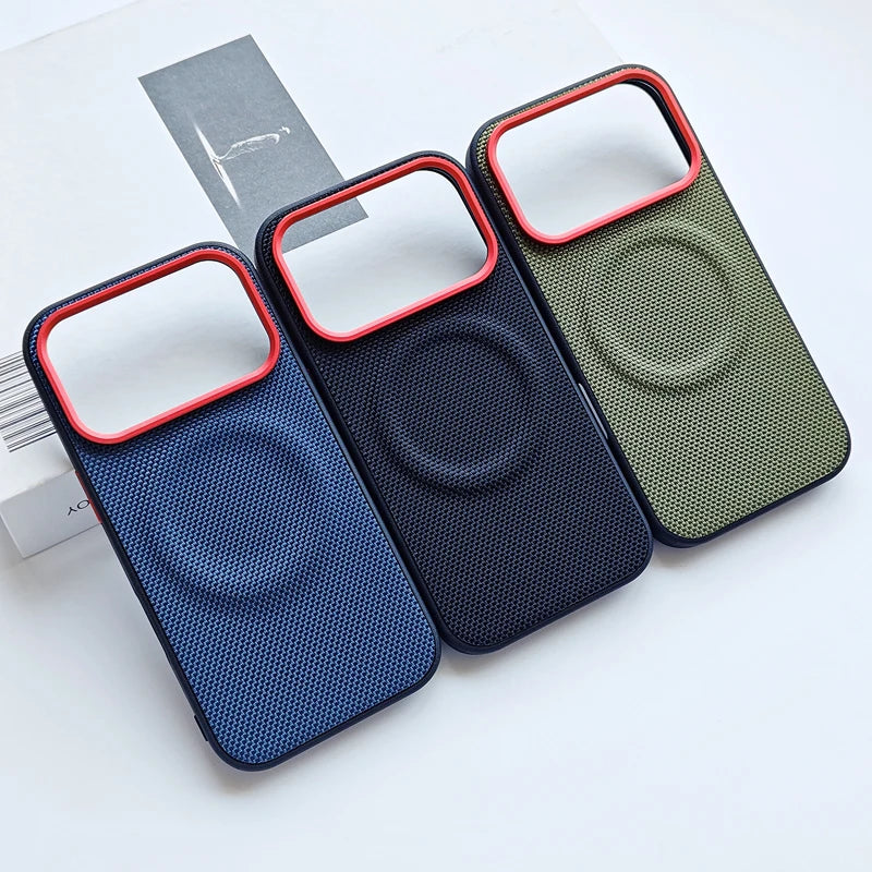 Funda de Cuero Magnética Antigolpes ELVEPU para iPhone 17 / 17 Pro / 17 Pro Max — Carga Inalámbrica, Antideslizante y Antihuellas