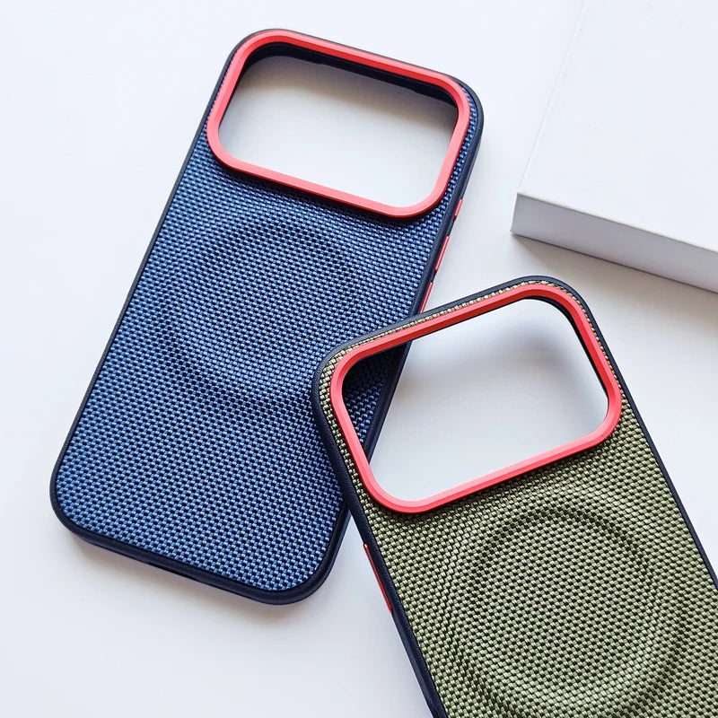 Funda de Cuero Magnética Antigolpes ELVEPU para iPhone 17 / 17 Pro / 17 Pro Max — Carga Inalámbrica, Antideslizante y Antihuellas