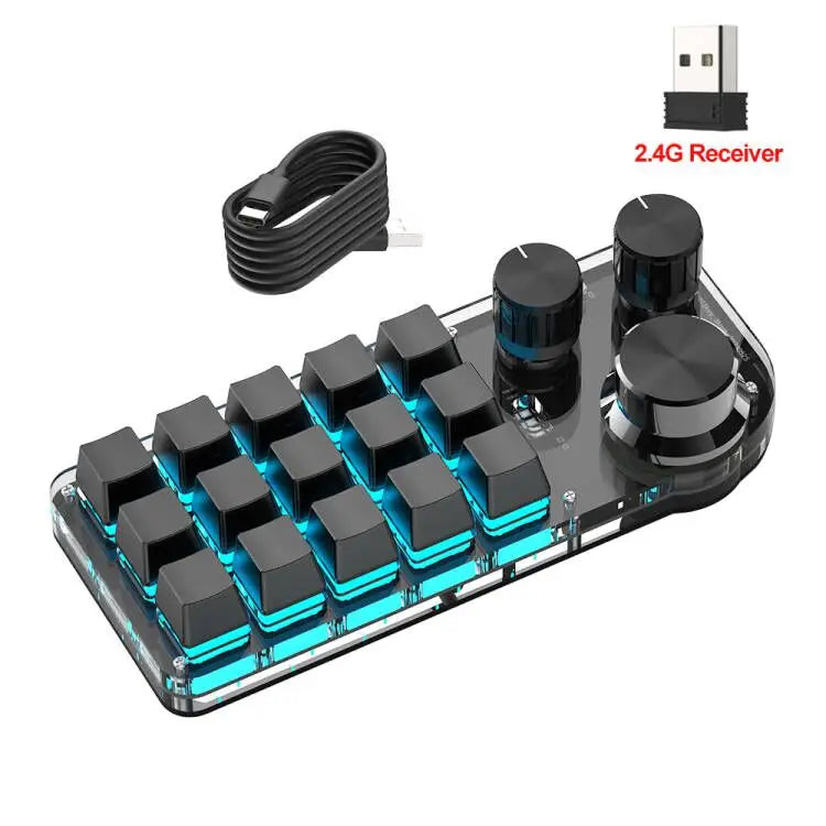 Teclado Mecánico RGB con Macros Personalizadas | Inalámbrico Bluetooth y Hotswap para Gaming y Tablet (Compatible con Switch MX)”