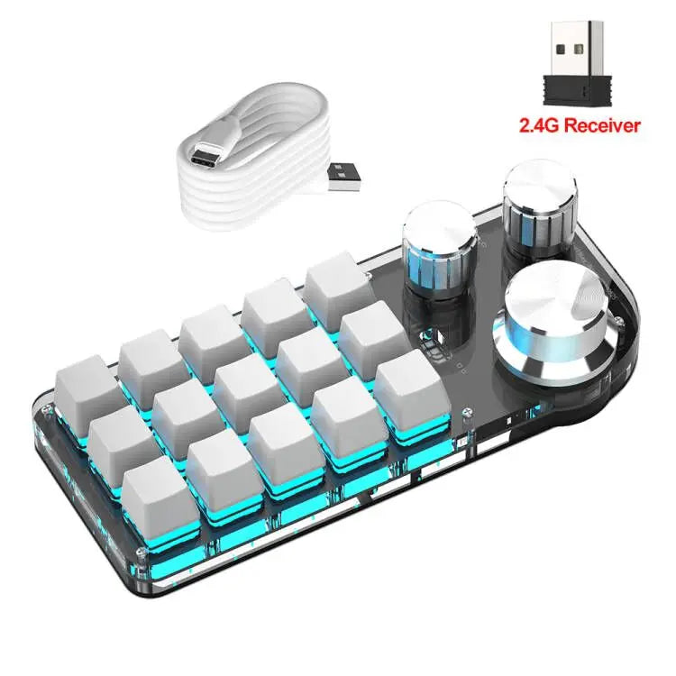 Teclado Mecánico RGB con Macros Personalizadas | Inalámbrico Bluetooth y Hotswap para Gaming y Tablet (Compatible con Switch MX)”