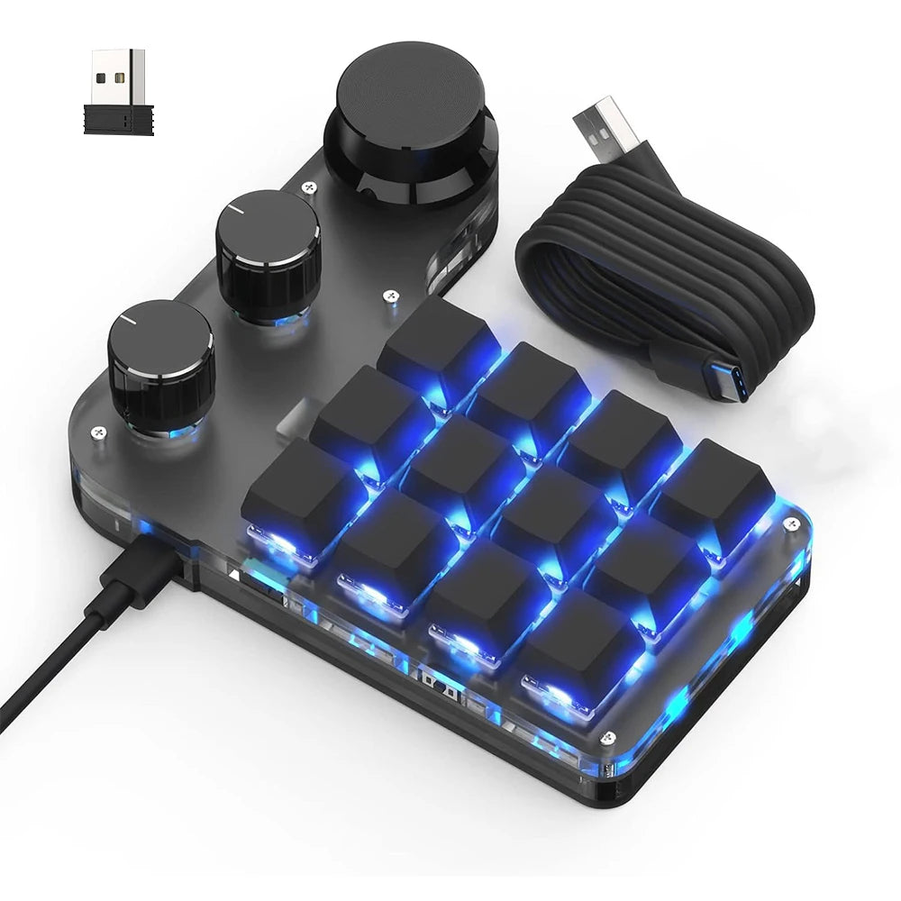 Teclado Mecánico RGB con Macros Personalizadas | Inalámbrico Bluetooth y Hotswap para Gaming y Tablet (Compatible con Switch MX)”
