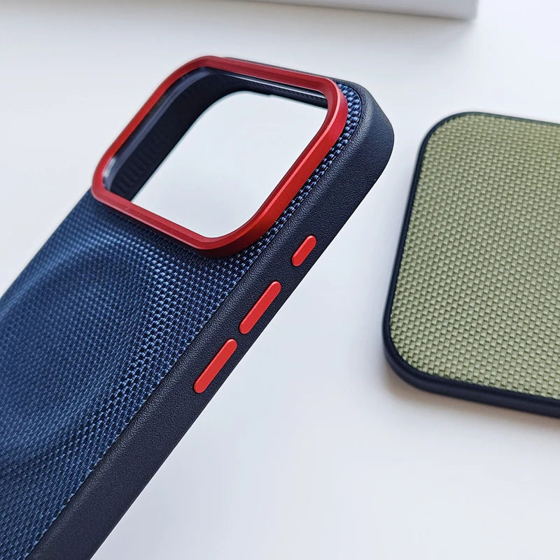 Funda de Cuero Magnética Antigolpes ELVEPU para iPhone 17 / 17 Pro / 17 Pro Max — Carga Inalámbrica, Antideslizante y Antihuellas