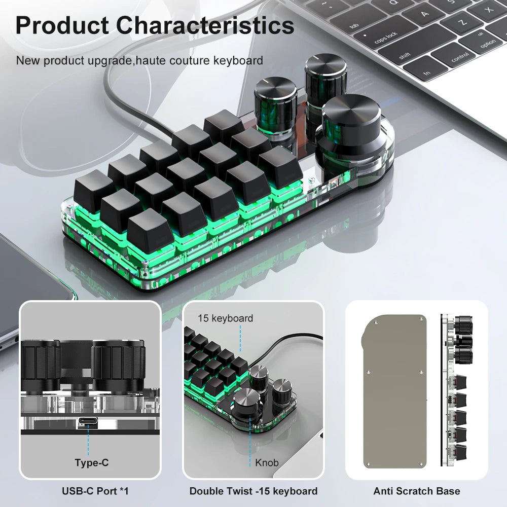 Teclado Mecánico RGB con Macros Personalizadas | Inalámbrico Bluetooth y Hotswap para Gaming y Tablet (Compatible con Switch MX)”