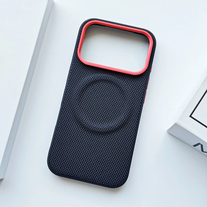 Funda de Cuero Magnética Antigolpes ELVEPU para iPhone 17 / 17 Pro / 17 Pro Max — Carga Inalámbrica, Antideslizante y Antihuellas