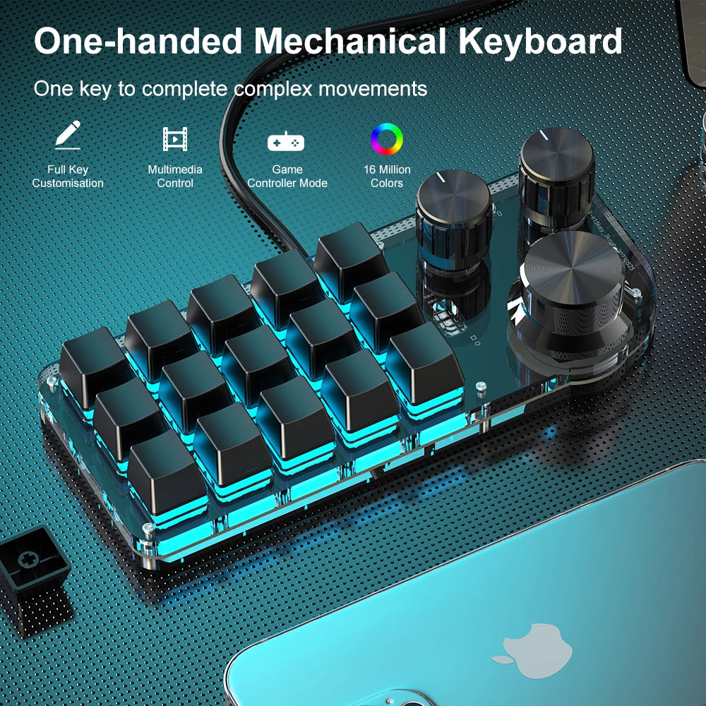 Teclado Mecánico RGB con Macros Personalizadas | Inalámbrico Bluetooth y Hotswap para Gaming y Tablet (Compatible con Switch MX)”
