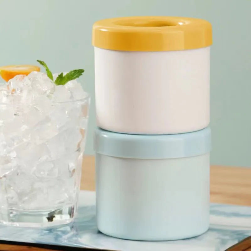 Molde de Hielo Redondo de Silicona – Crea Cubos de Hielo Grandes y Perfectos para tus Bebidas