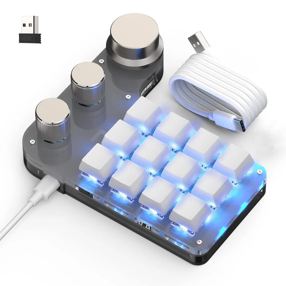 Teclado Mecánico RGB con Macros Personalizadas | Inalámbrico Bluetooth y Hotswap para Gaming y Tablet (Compatible con Switch MX)”