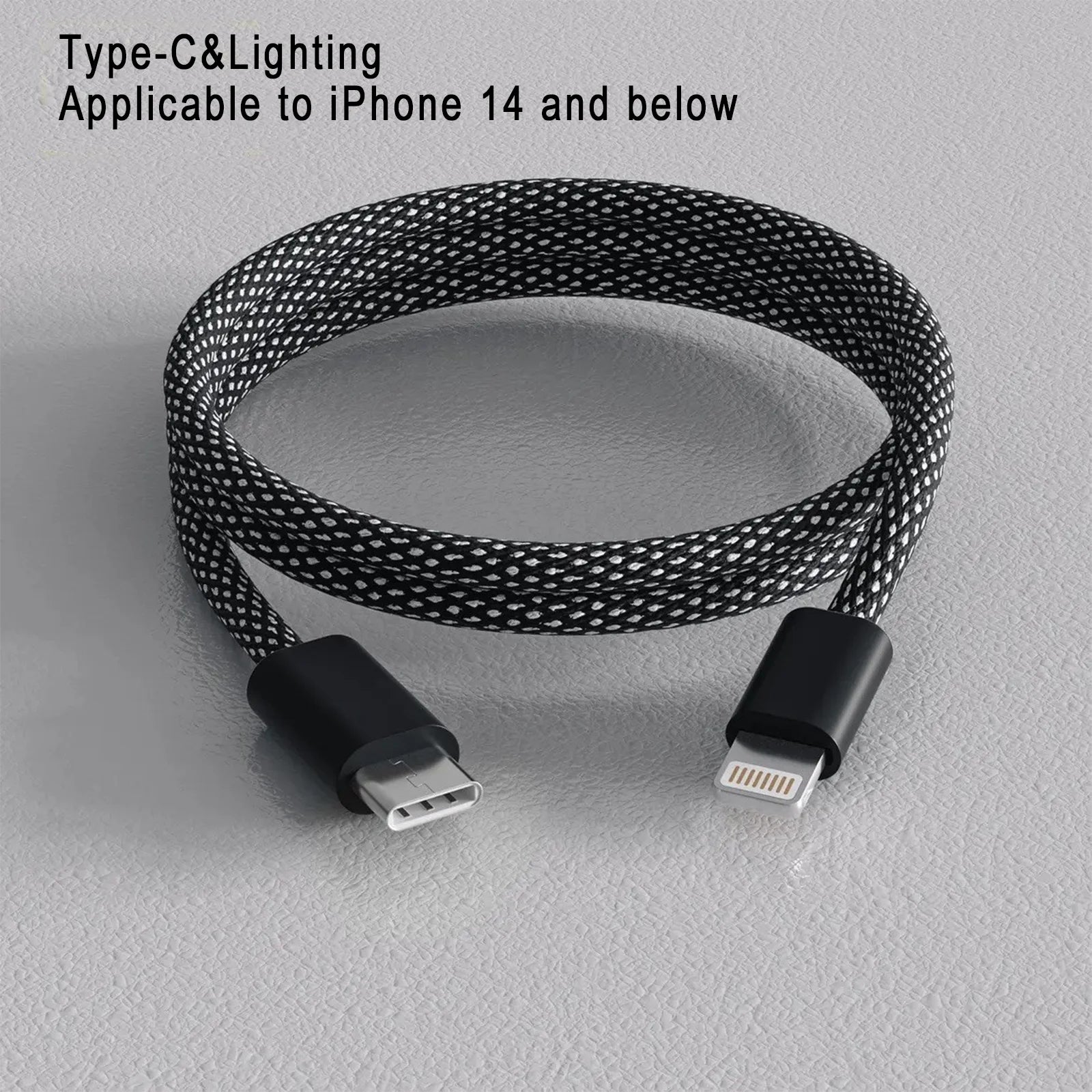 Cable USB-C Magnético 100W de Carga Rápida – Trenzado de Nailon, 1 Metro