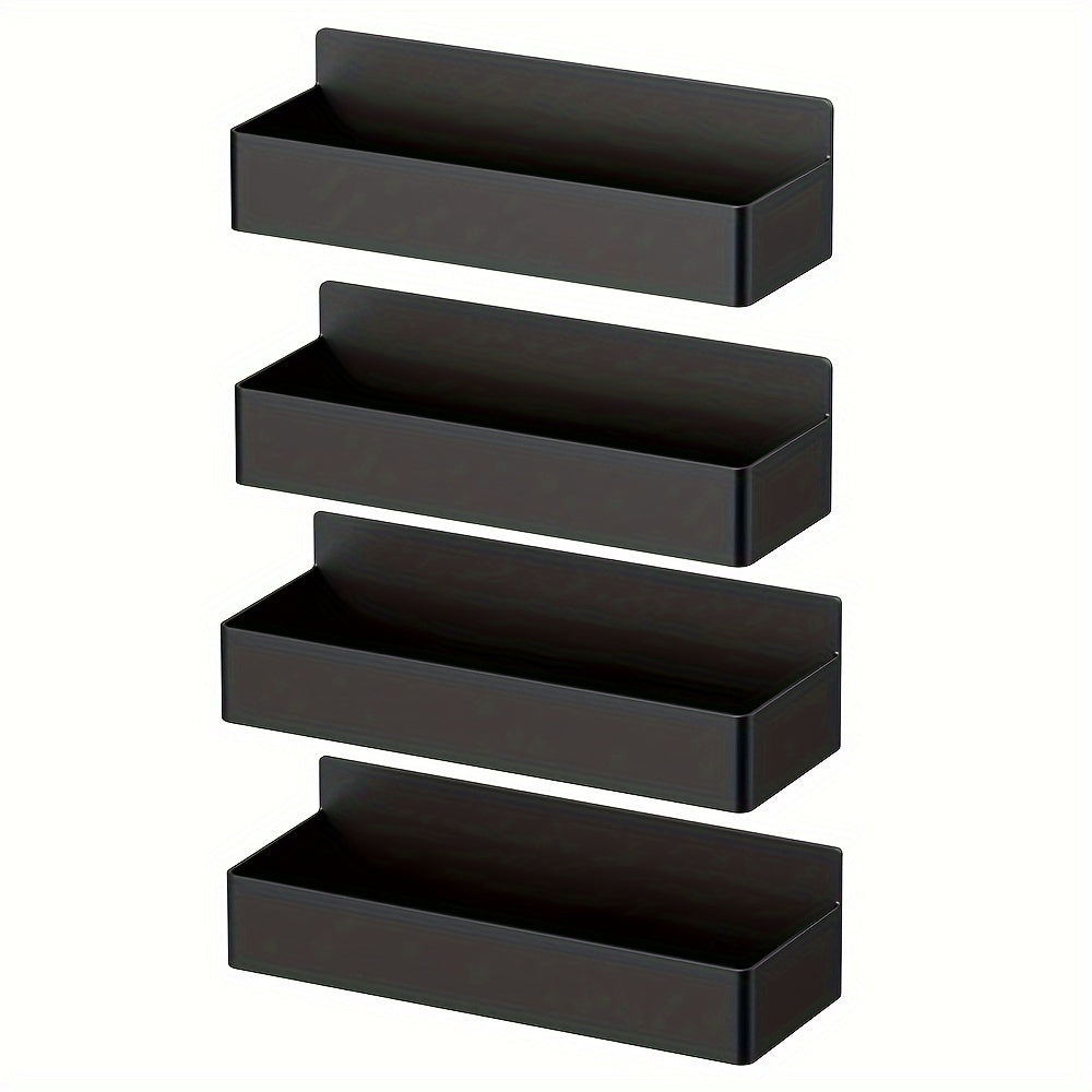Organizador de Especias Magnético – Alta Capacidad, en Negro y Blanco, Set de 2 o 4, Montaje en Pared o Refrigerador